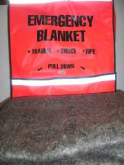 Fire Blanket W/ Ref. Stripe Bag